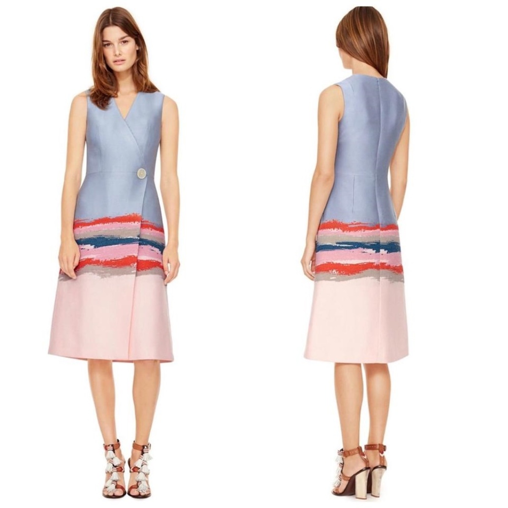 NWT $850 Tory Burch Painterly Jacquard dress (4)